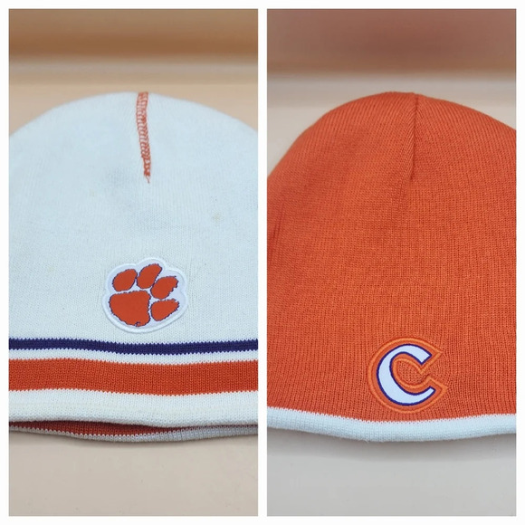 Top of the World Other - Clemson Tigers Reversible Beanie Hat Orange White Top Of The World